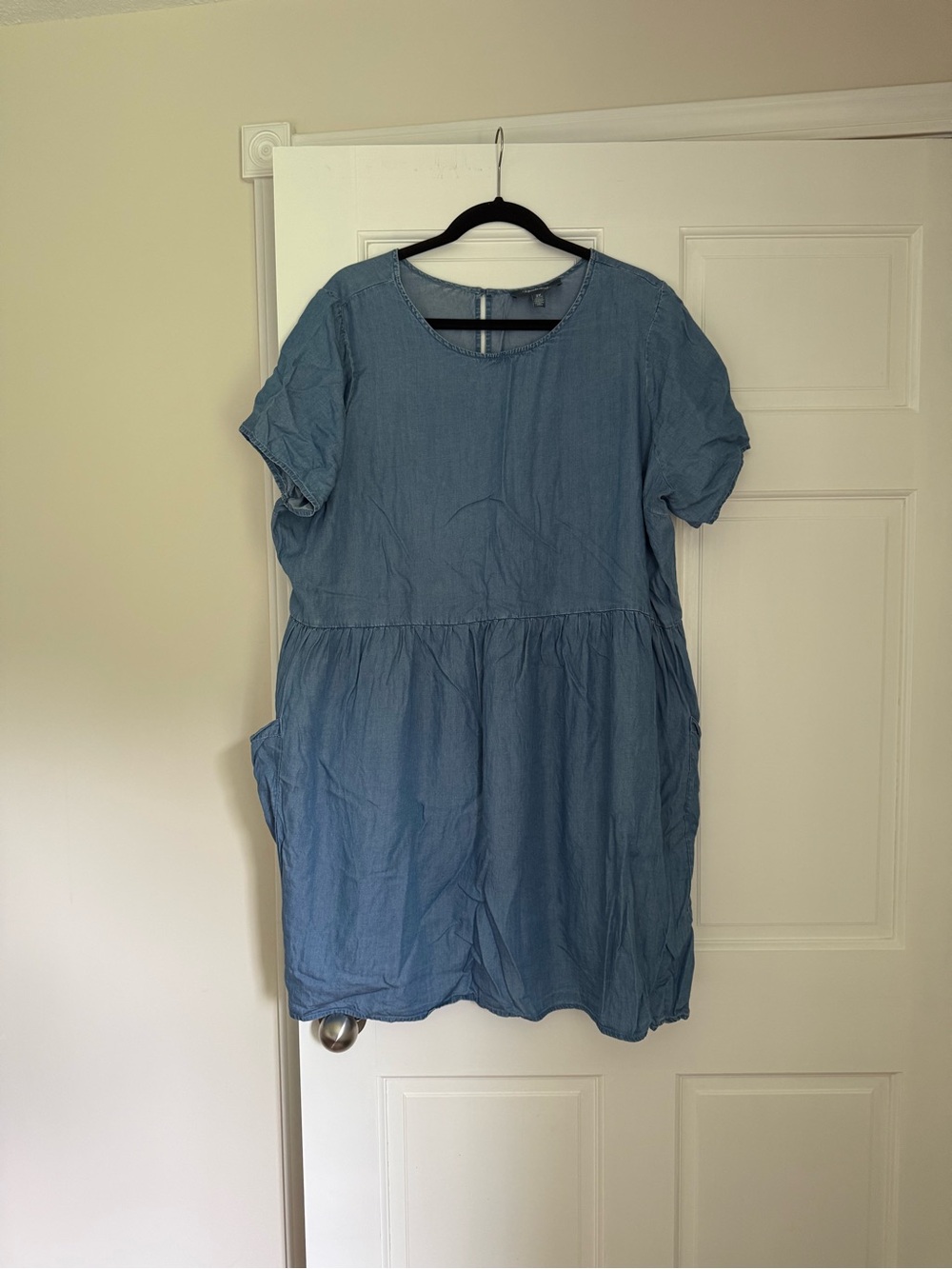 Light Blue Women's Casual Short Sleeve Dress